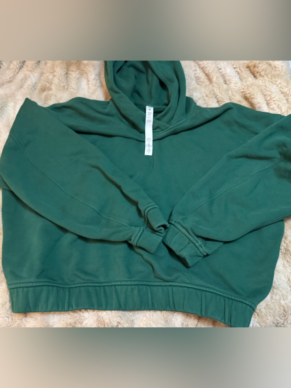 lululemon athletica Forest Green Cropped Hoodie